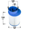 1-pack Spafilter som passar bl.a. Softub