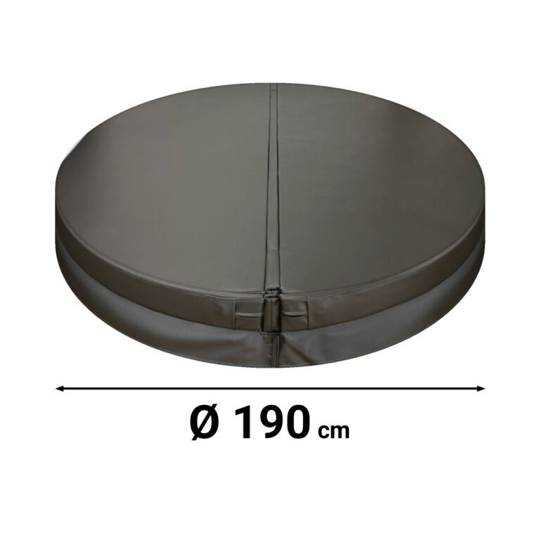 Runt spalock grått Ø 190 cm – 111324