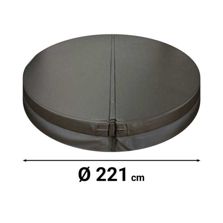 Runt spalock grått Ø 221 cm – 111320